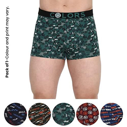 Rupa Classic Regular Solid Frontline Mens Printed Mini Trunks | Soft-Touch Cotton Stretch | Snug Fit | Breathable Fabric | Pack