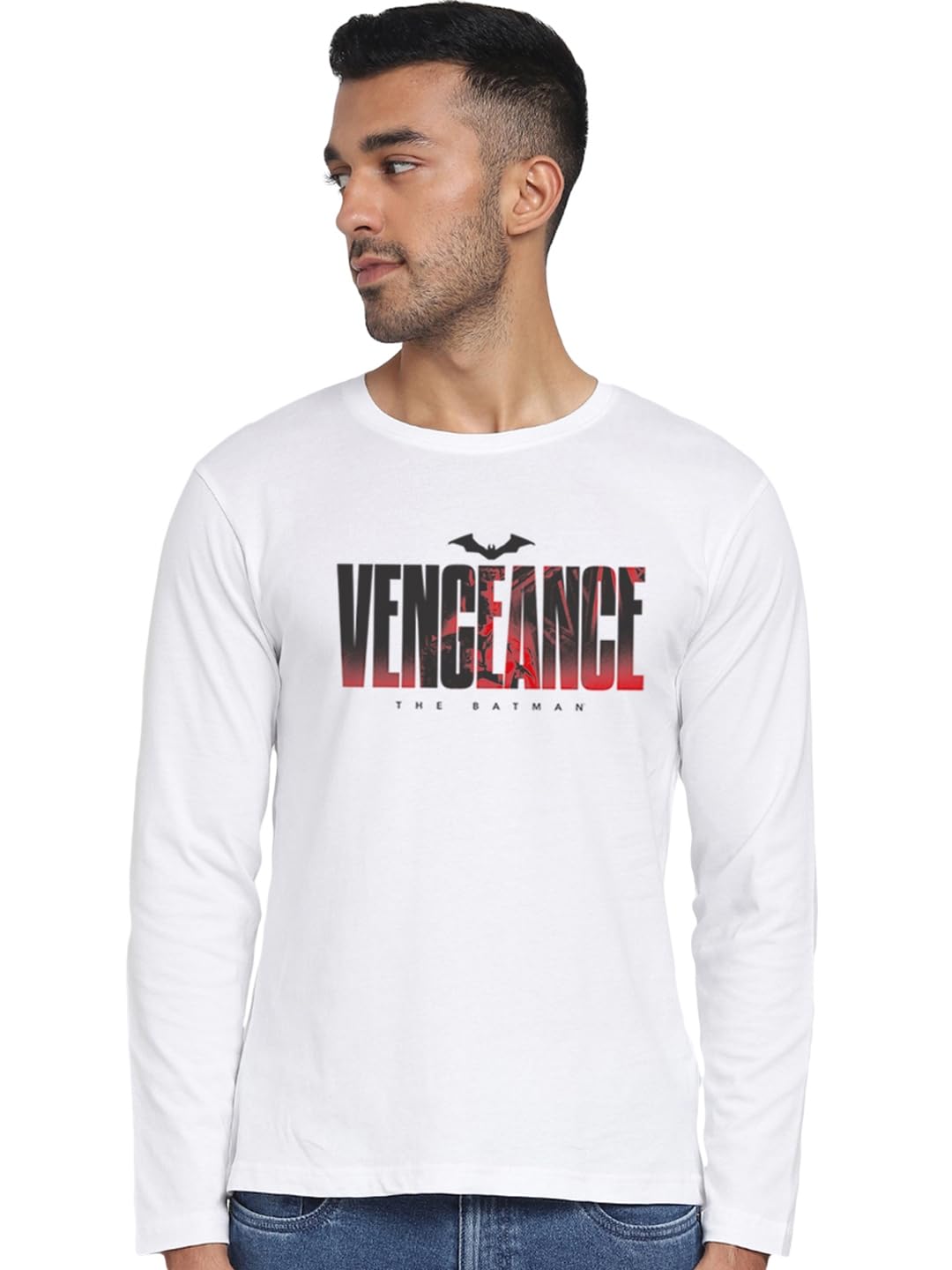 Bewakoof Official Dc Merchandise MenS Printeded Regular Fit T-Shirt_479767_White_2Xl