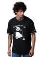 The Souled Store | Men Official Kung Fu Panda Master of Chi Round Neck Black Color | Printed Half Sleeve | 100% Cotton Oversized
