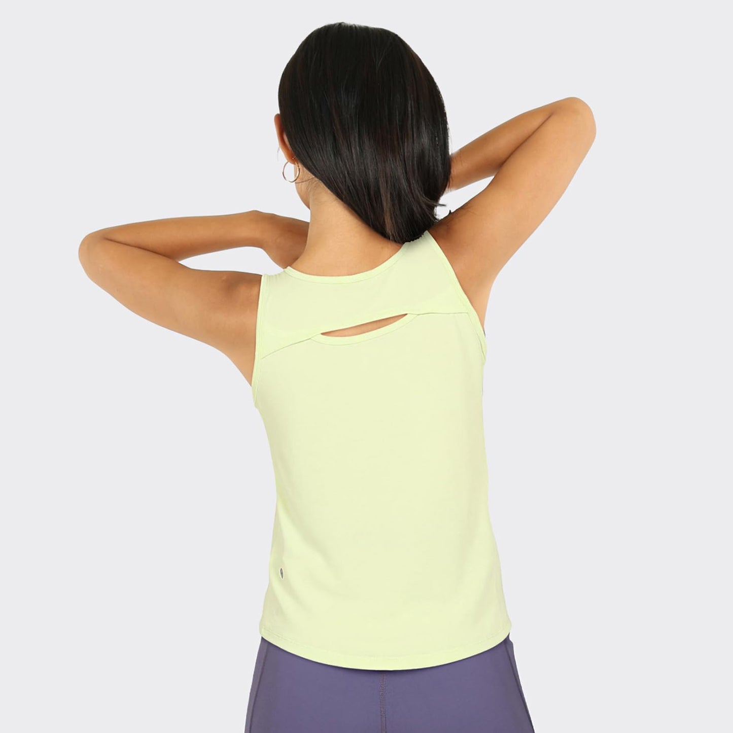BlissClub Step Up Tank | Two Layer Fabric | Modal-Polyester | Sleeveless | Sweat-Wicking