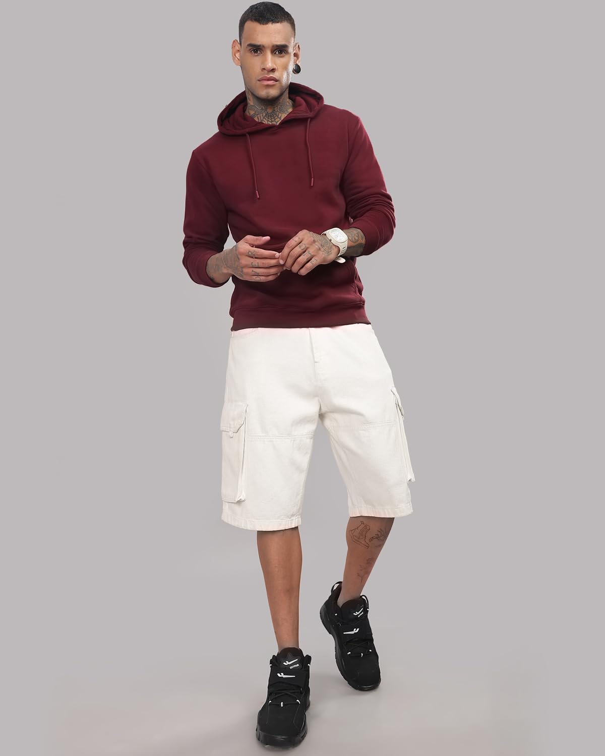 ADRO Hoodies for Men | Printed Hoodie for Men | Cotton Hoodie | Mens Hoodies | Sweatshirt for Men | Hooded Hoodie|H24-PLN