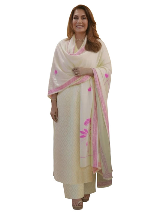 ANNI Designer Womens Rayon Blend Straight Printed Kurta with Palazzo & Dupatta (MASUMI BLUE-VKS03_XXL_Blue_XX-Large)