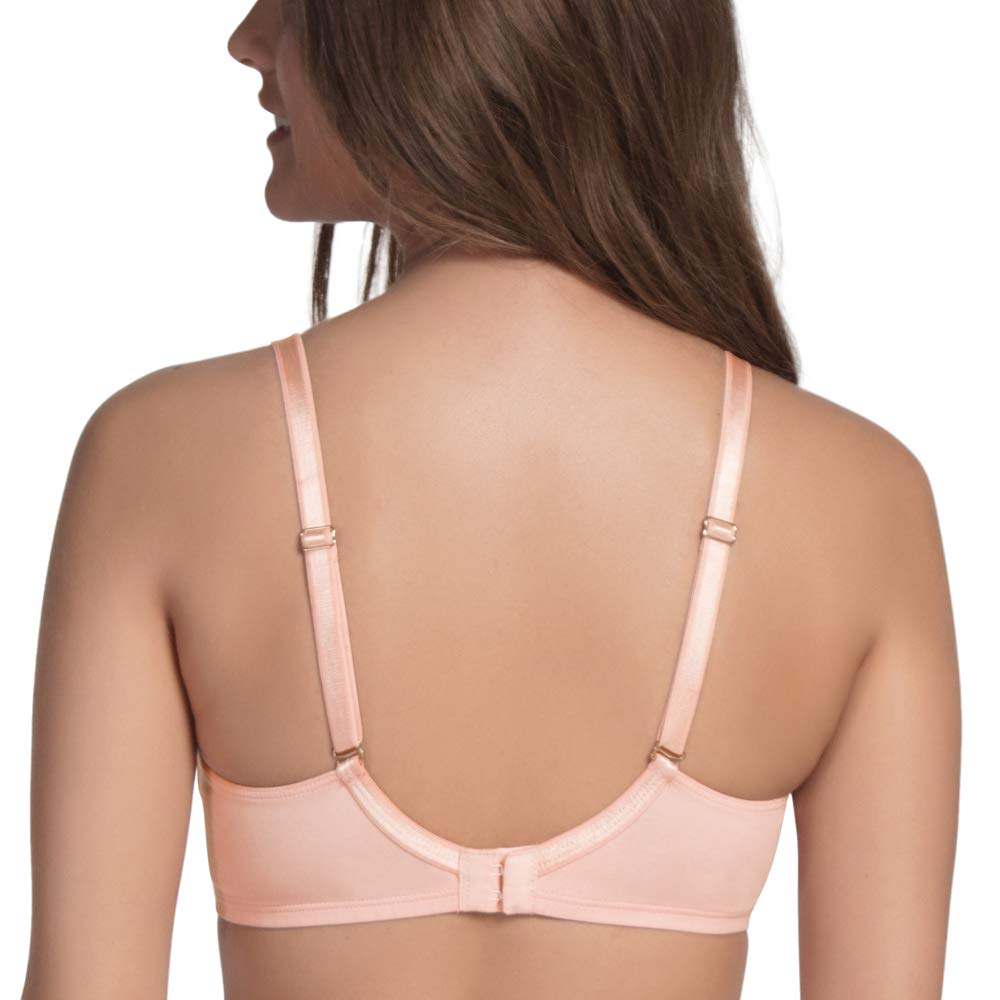 Enamor A055 Stretch Cotton Comfort Shaper With Detachable Straps T-Shirt Bra - Non-Padded Wirefree High Coverage - Pearl