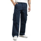 Nobero MenS Loose Casual Pants (1M-Bwcp-R0002_Navy Blue