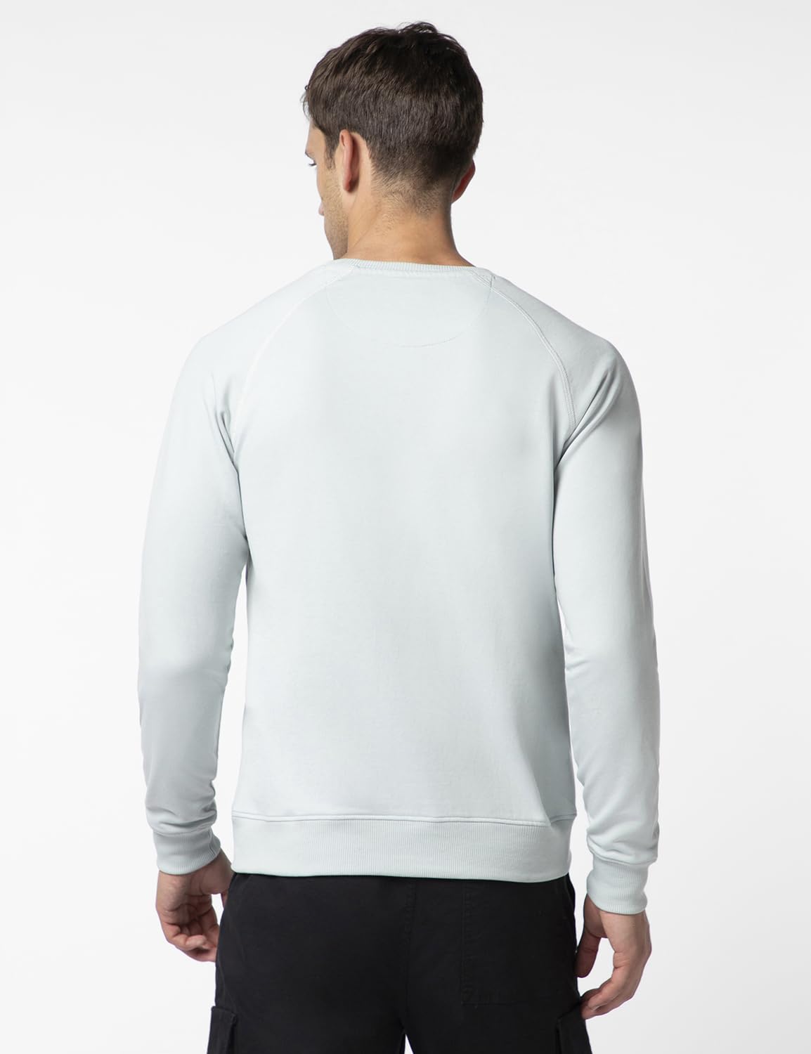 FYLTR Mens Casual Raglan Sleeve Sweatshirt with Pocket Detail - Full Sleeve | Rib Hem & Cuff | Casual Winterwear for Men