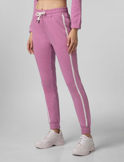 FYLTR Womens Joggers with Side Tape Detailing - Elasticated Waistband | Contrast Drwacord | Elastic Hem