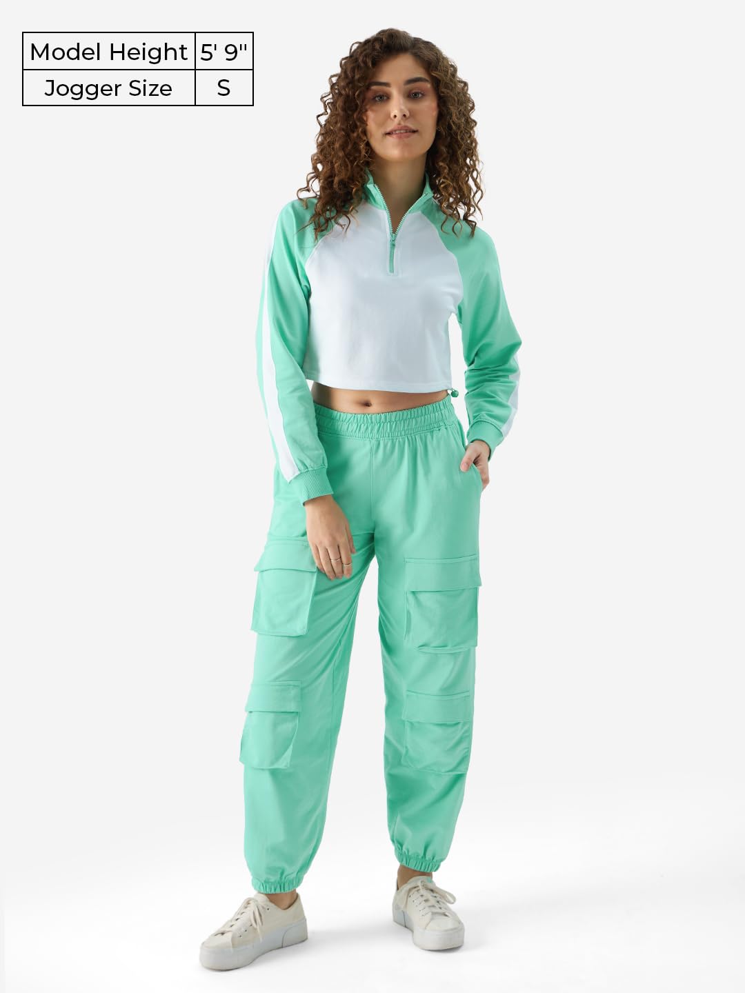 The Souled Store Applemint Utility Joggers Women Cargo Joggers Pants for Ladies Jogger-Style Trousers Casual Jogger Womens Util
