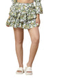 OOMPH! Mini Skirts for Women Green - msk156