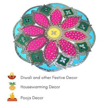 One Minute Rangoli - Pink 12