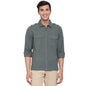 Fabindia Fit Men Solid Blue Cotton Regular Shirt (102745602