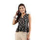 Stylum Womens Ikat Printed Rayon Peplum Top