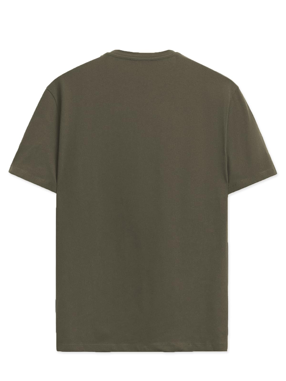 ADRO Mens Solid Regular Fit T-Shirt (RN24-STICK-COMP-OL_Olive