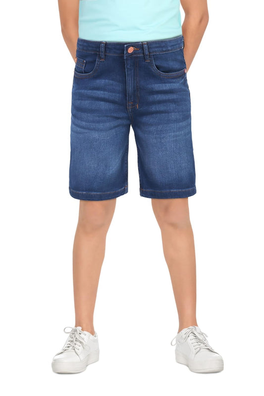 Allen Solly Boys Regular Fit Solid Casual Cotton Polyester Shorts