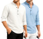 Deelmo Combo Of MenS Cotton Blend Solid Regular Fit Full Sleeve Short Kurta | MenS Trendy Short Kurta Pack Of 2