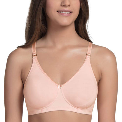 Main Title Enamor A055 Cotton Comfort Shaper With Detachable Straps T-Shirt Bra - Non-Padded, Wirefree & High Coverage