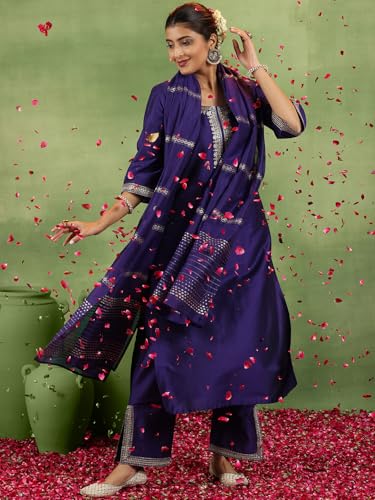 Libas WomenS Silk Blend Kurta Sets (Gs893R
