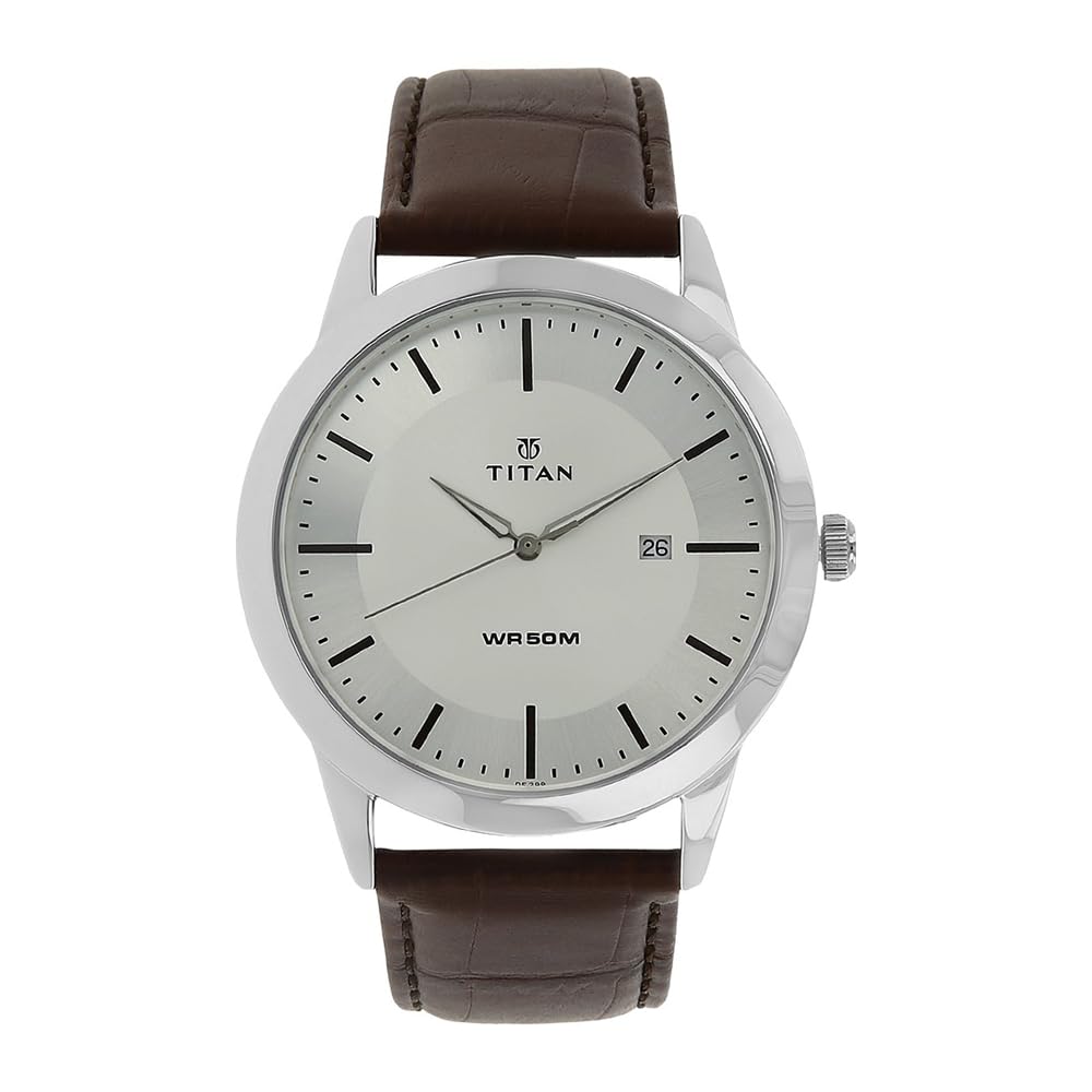 Titan Autumn-Winter 19 Analog Silver Dial Men's Watch NM1584SL03/NN1584SL03