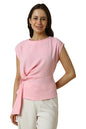 Allen Solly Women Regular Fit Solid Formal Polyester Round Neck Top