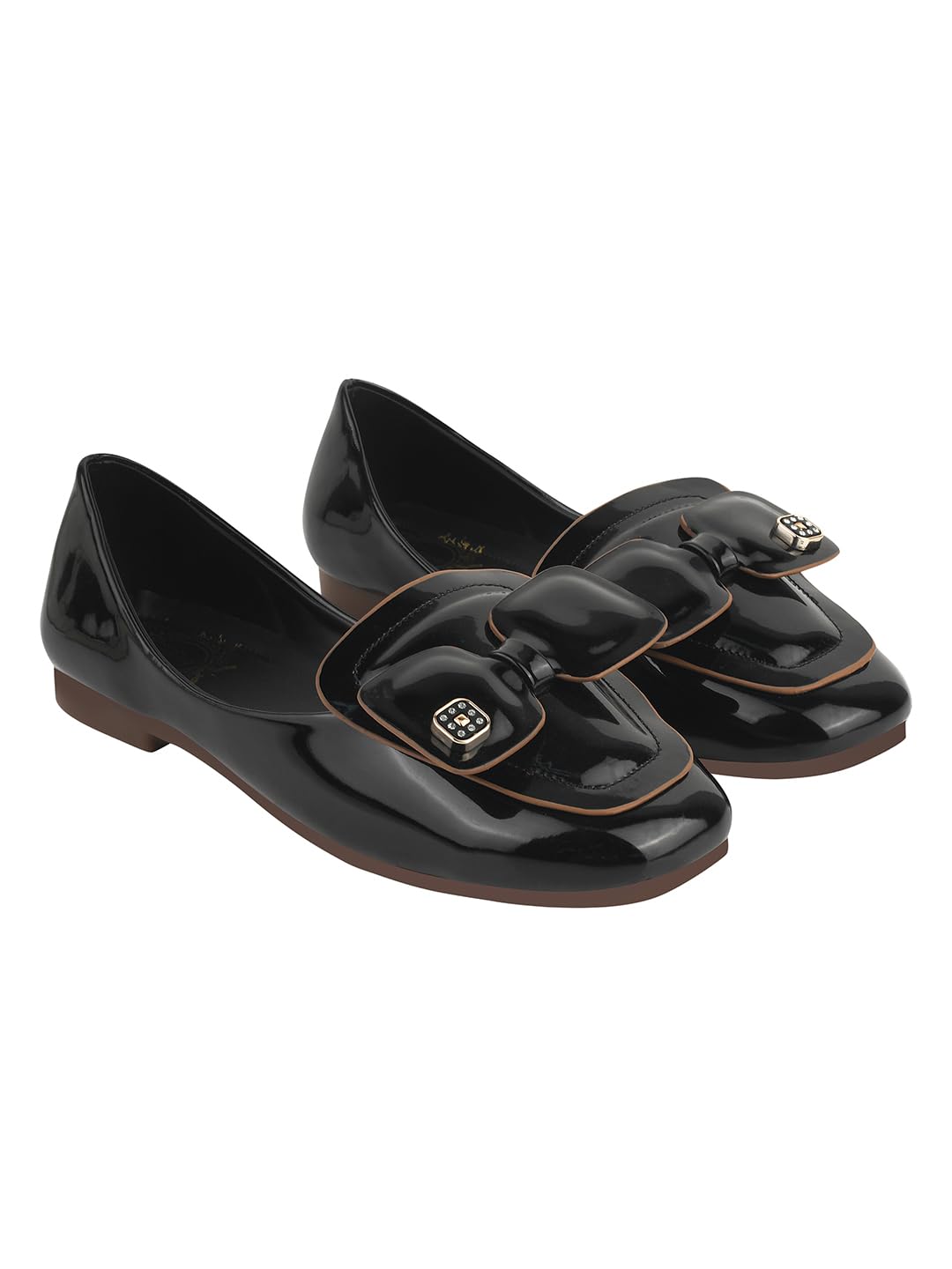 Shoetopia Bow Detailed Black Marry Janes For Women & Girls /Eu39