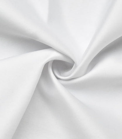 Deelmo MenS Stylish Solid Satin Casual Shirt For Men Full Sleeves| Poly Satin Silk Shirt White