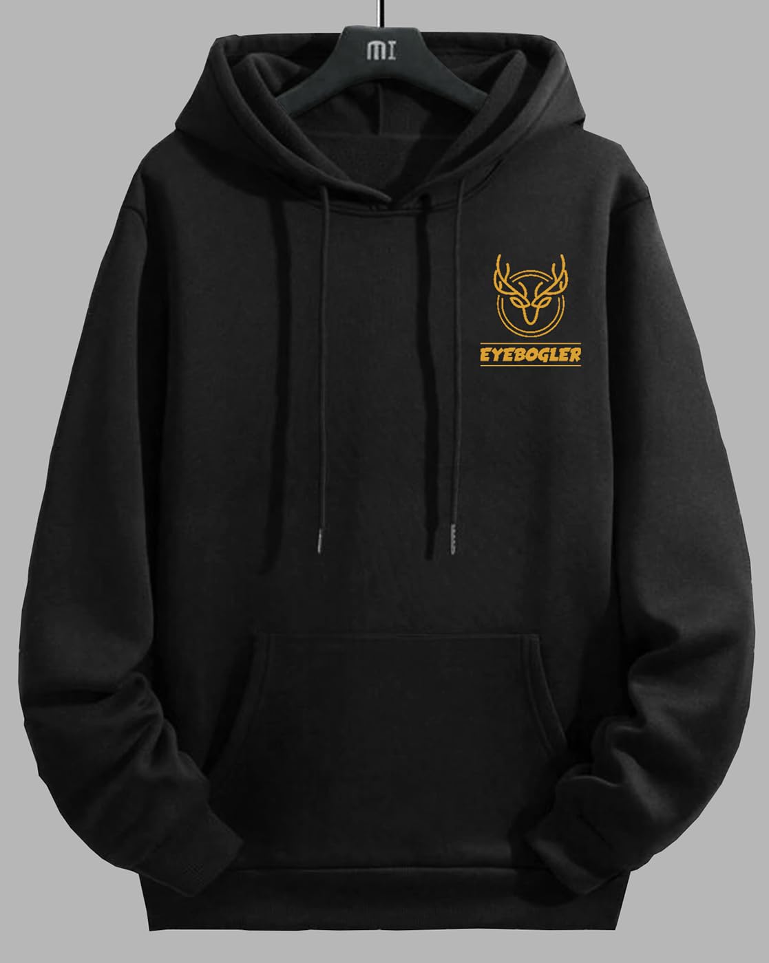 Noble Monk MenS Baggy Fit Back Printed Sweatshirt | Drop Shoulder Oversized Sweatshirt | Long Sleeve Hooded Sweatshirts For Men