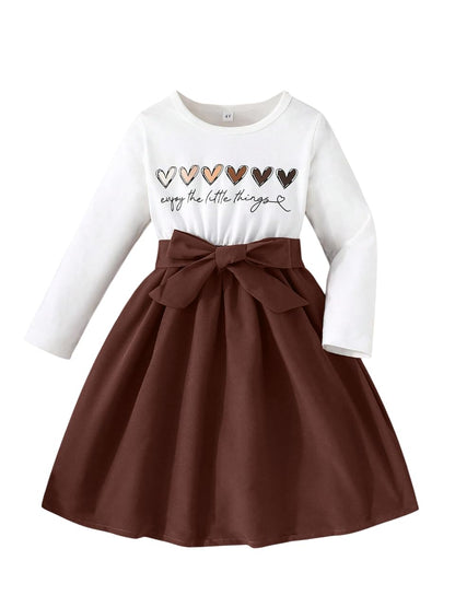 TAGAS Girls Dress || Girls Dress || Party Dress for Girls ||Fency Dress|| Frock || Girls Dress ||(KD) Brown