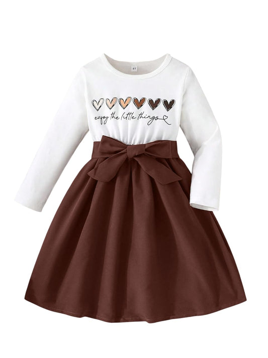 TAGAS Girls Dress || Girls Dress || Party Dress for Girls ||Fency Dress|| Frock || Girls Dress ||(KD) Brown
