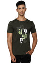 Allen Solly Men Printed Graphic Crew Neck T-Shirt