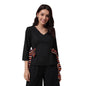Fabindia WomenS Solid Slim Fit Top (2000120Black_Black Xs)