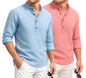 Deemoon Combo Of MenS Cotton Blend Solid Regular Fit Full Sleeve Short Kurta | MenS Trendy Short Kurta Pack Of 2 (Available In