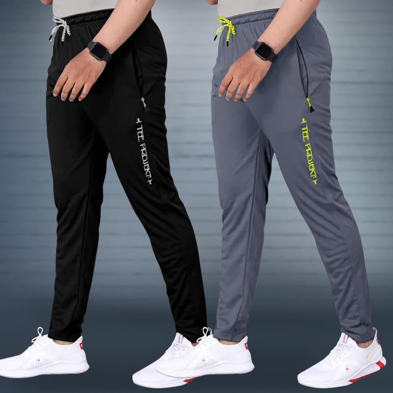 Pinkmint Combo Track for Men Lycra with Pocket for Gym, Tracking, Toga, Sport, Home