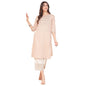 Fabindia WomenS Cotton Embroidered Regular Kurta (1037316Beige_Beige