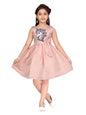 Aarika Baby-Girl's Silk Fit and Flare Knee-Length Dress (MY-FK-21971_Peach
