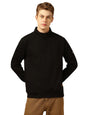 Dennis Lingo Men Regular-Fit Cotton Full Sleeves Solid Sweatshirt Black