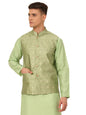 Jompers Mens Woven Design Nehru Jackets