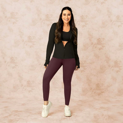 BlissClub The Ultimate Leggings Lite, Ankle Length Tights for Women for Gym, Yoga and Workout with High Waist,Regular Variant