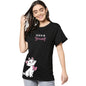 Bewakoof Womens Graphic Printed 100% Cotton T-Shirt - Boyfriend Fit, Round Neck, Half Sleeves