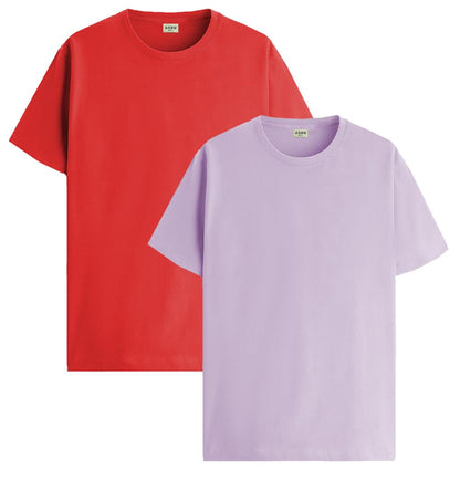 ADRO T Shirts Pack of 2 Mens Tshirts Cotton T Shirts for Men Tshirt T-Shirts Combo T Shirts Tshirts for Men Plain Solid Tshirts