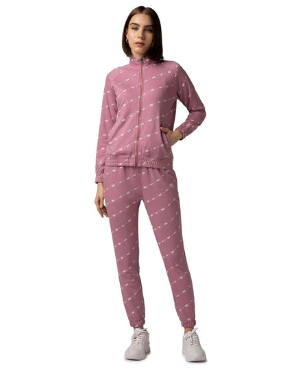 FYLTR Womens Stand Collar Jacket & Jogger Co-ord Set - Full Zipper | Contrast Drawstring | Utility Pockets |Rib Hem & Cuff