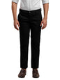 Turtle Men Cotton Stretch Ultra Slim Fit Dobby Print Black Casual Trouser