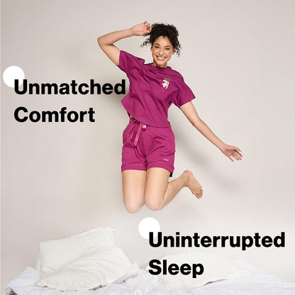 Nykd (Nys931 Soft Modal Cotton Sleepwear T Shirt For Women | Relaxed Fit Top With Round Neck & Extended Sleeves | Perfect For Ni