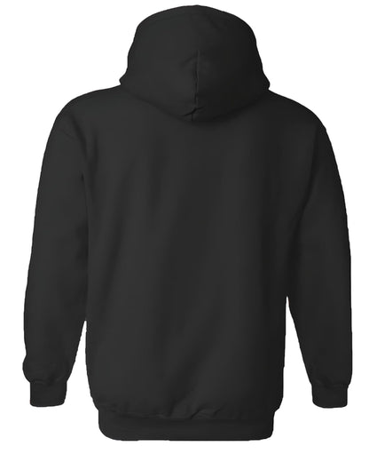 ADRO Mens Printed Hoodies in Premium Cotton Fleece 340 GSM (H23-M-CRE-BL_Black)