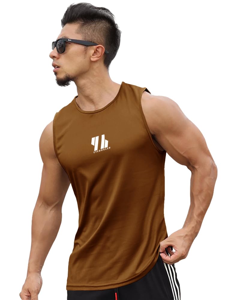 Eyebogler Mens Cotton Blend Vest Mustard