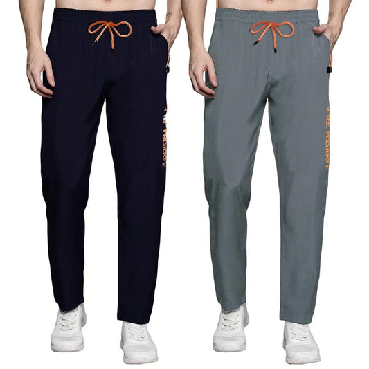 Pinkmint Combo Track Pant for Men Soild with Pocket Active Wear ll Gym Wear (Pack of 2)