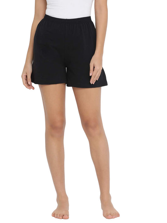Clovia Womens Cotton Casual Style Sleepwear Bottom (Lb0145P13S_Black_Small)