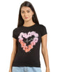 Lyra Pure Cotton Round Neck Printed T-Shirt For Women