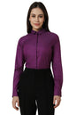 Allen Solly Women Regular Fit Formal Cotton Full Sleeve Stretch T-Shirt