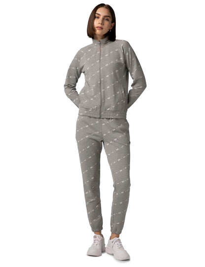 FYLTR Womens Stand Collar Jacket & Jogger Co-ord Set - Full Zipper | Contrast Drawstring | Utility Pockets |Rib Hem & Cuff