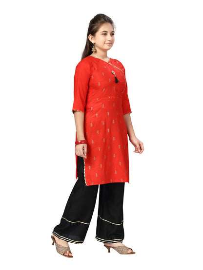 Aarika Girl'S Cotton Regular Tunic Shirt