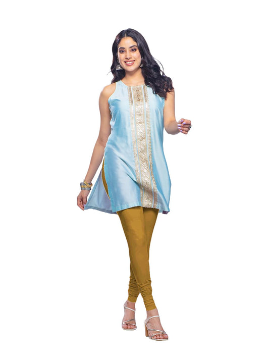 Lyra Premium Viscose Full Length Churidar Leggings For Women Nude